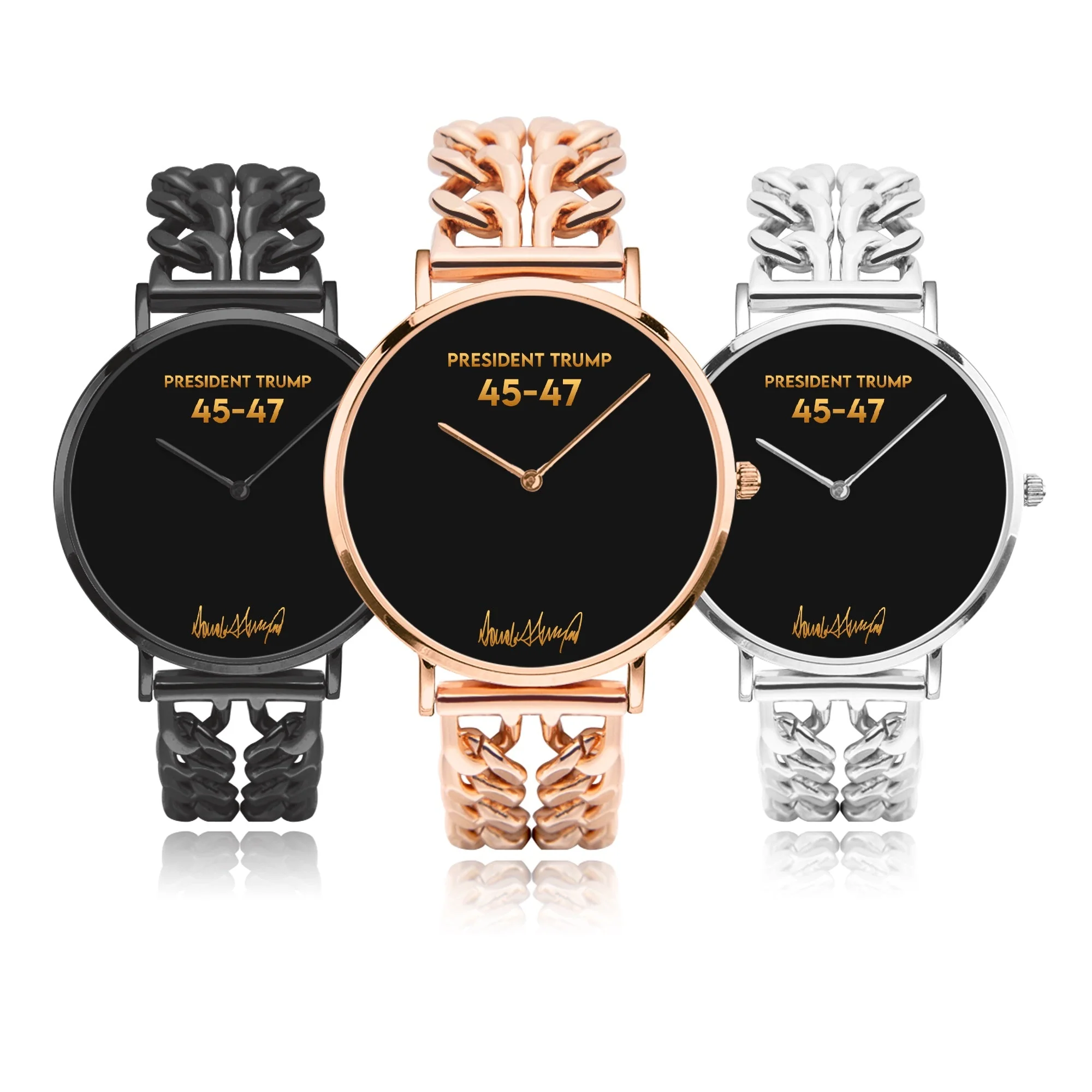 President Trump 45 - 47 Strap Quartz Watch - Image 3