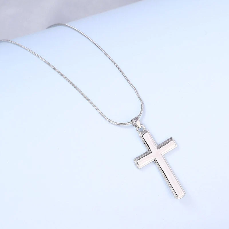Sterling Silver 47th President “In God We Trust” Cross Necklace - Image 3
